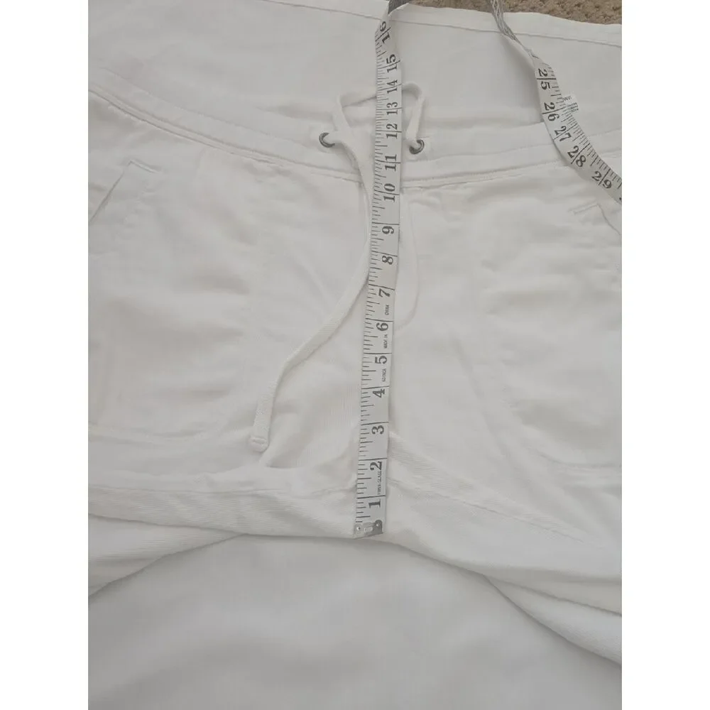 James Perse White Elastic Waist Lounge Pants‎ 4 XL